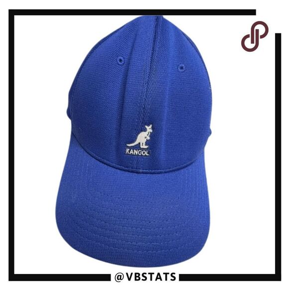 Kangol Men's Pique Flex Fit Baseball Cap Blue Size Large/ XL - Picture 1 of 5